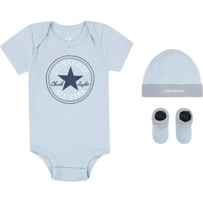 Converse Kids Ensemble à Manches Courtes Classic Pacific Blue Coast 6-12 Mois Garçon - Publicité Converse Kids Ensemble à Manches Courtes Classic Pacific Blue Coast 6-12 Mois Garçon - Publicité