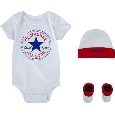 Converse Kids Ensemble à Manches Courtes Classic Red / White 6-12 Mois Garçon - Publicité Converse Kids Ensemble à Manches Courtes Classic Red / White 6-12 Mois Garçon - Publicité
