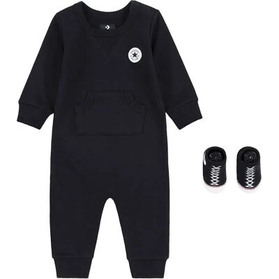 Converse Kids Combinaison à Manches Longues Lil Chuck Black 9 Mois Garçon - Publicité Converse Kids Combinaison à Manches Longues Lil Chuck Black 9 Mois Garçon - Publicité