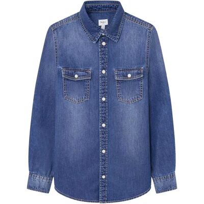 Pepe Jeans Chemise à Manches Longues Portez Denim 12 Années Garçon,Fille - Publicité Pepe Jeans Chemise à Manches Longues Portez Denim 12 Années Garçon,Fille - Publicité