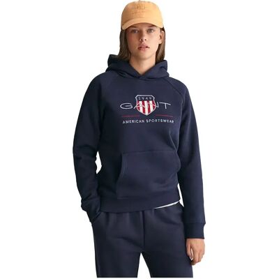 Gant Sweat à Capuche 906884 Evening Blue 8-10 Années Garçon,Fille - Publicité Gant Sweat à Capuche 906884 Evening Blue 8-10 Années Garçon,Fille - Publicité