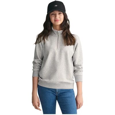 Gant Sweat à Demi-zip 906895 Light Grey Melange 8-10 Années Garçon,Fille - Publicité Gant Sweat à Demi-zip 906895 Light Grey Melange 8-10 Années Garçon,Fille - Publicité