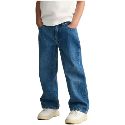 Gant Jean Relaxed Fit Fit Semi Light Blue 6-8 Années Garçon,Fille - Publicité Gant Jean Relaxed Fit Fit Semi Light Blue 6-8 Années Garçon,Fille - Publicité