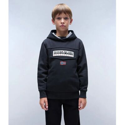 Napapijri Sweat à Capuche Burgee Black 10 Années Garçon,Fille - Publicité Napapijri Sweat à Capuche Burgee Black 10 Années Garçon,Fille - Publicité