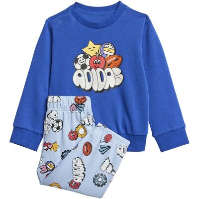 Adidas Ensemble Seasonal Essentials Fun Team Royal Blue / White 0-3 Mois Garçon,Fille - Publicité Adidas Ensemble Seasonal Essentials Fun Team Royal Blue / White 0-3 Mois Garçon,Fille - Publicité