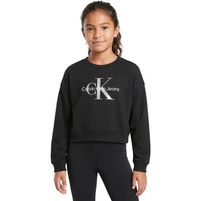 Calvin Klein Sweat à Capuche Glitter Monologo Ck Black 6 Années Fille - Publicité Calvin Klein Sweat à Capuche Glitter Monologo Ck Black 6 Années Fille - Publicité