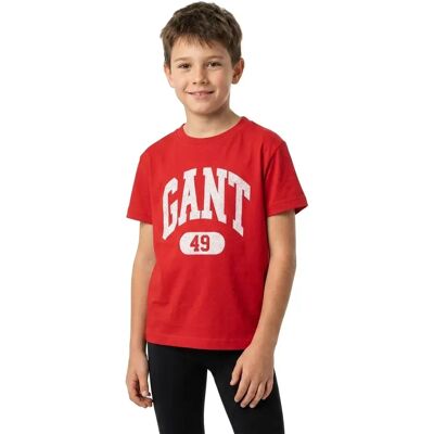 Gant T-shirt à Manches Courtes 49 Archive Print 805208 Bright Red 4-6 Années Garçon,Fille - Publicité Gant T-shirt à Manches Courtes 49 Archive Print 805208 Bright Red 4-6 Années Garçon,Fille - Publicité