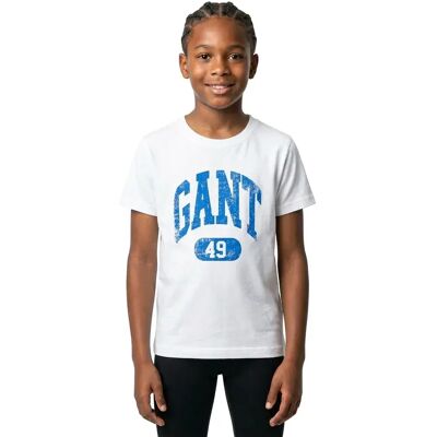 Gant T-shirt à Manches Courtes 49 Archive Print 805208 White 4-6 Années Garçon,Fille - Publicité Gant T-shirt à Manches Courtes 49 Archive Print 805208 White 4-6 Années Garçon,Fille - Publicité
