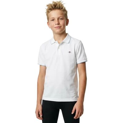 Gant Polo à Manches Courtes 902558 White 8-10 Années Garçon,Fille - Publicité Gant Polo à Manches Courtes 902558 White 8-10 Années Garçon,Fille - Publicité