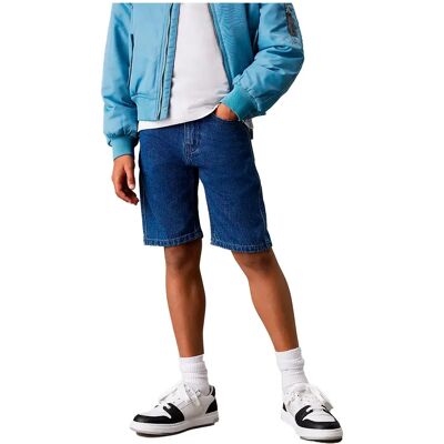 Calvin Klein Short En Jean Ib0ib02425 Blue 6 Années Garçon,Fille - Publicité Calvin Klein Short En Jean Ib0ib02425 Blue 6 Années Garçon,Fille - Publicité