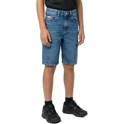Calvin Klein Short En Jean Ib0ib02430 Blue 8 Années Garçon,Fille - Publicité Calvin Klein Short En Jean Ib0ib02430 Blue 8 Années Garçon,Fille - Publicité