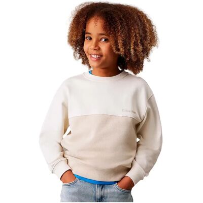 Calvin Klein Sweat-shirt Ib0ib02470 White 10 Années Garçon,Fille - Publicité Calvin Klein Sweat-shirt Ib0ib02470 White 10 Années Garçon,Fille - Publicité