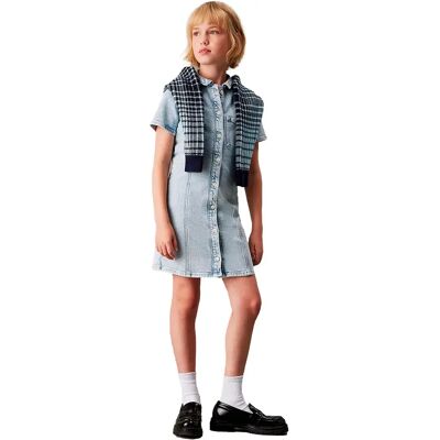 Calvin Klein Robe à Manches Courtes Ig0ig02902 Blue 4 Années Fille,Garçon - Publicité Calvin Klein Robe à Manches Courtes Ig0ig02902 Blue 4 Années Fille,Garçon - Publicité