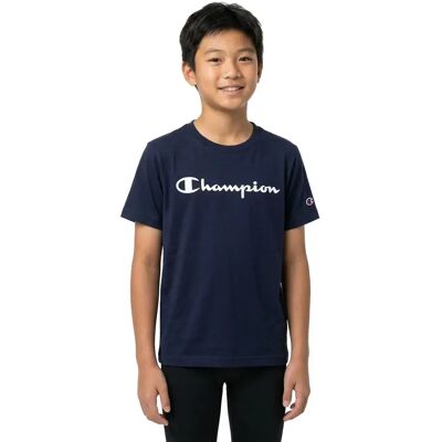 Champion T-shirt à Manches Courtes 305365 Blue 5-6 Années Garçon,Fille - Publicité Champion T-shirt à Manches Courtes 305365 Blue 5-6 Années Garçon,Fille - Publicité