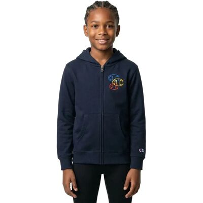 Champion Sweat-shirt à Zip 305785 Blue 5-6 Années Garçon,Fille - Publicité Champion Sweat-shirt à Zip 305785 Blue 5-6 Années Garçon,Fille - Publicité