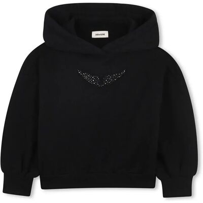 Zadig & Voltaire Sweat à Capuche X60435 Black 6 Années Fille - Publicité Zadig & Voltaire Sweat à Capuche X60435 Black 6 Années Fille - Publicité