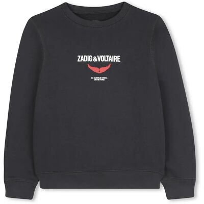 Zadig & Voltaire Sweat-shirt X60465 Charcoal Grey 4 Années Garçon,Fille - Publicité Zadig & Voltaire Sweat-shirt X60465 Charcoal Grey 4 Années Garçon,Fille - Publicité