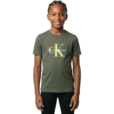Calvin Klein T-shirt à Manches Courtes Iu0iu00715 Thyme 8 Années Garçon,Fille - Publicité Calvin Klein T-shirt à Manches Courtes Iu0iu00715 Thyme 8 Années Garçon,Fille - Publicité