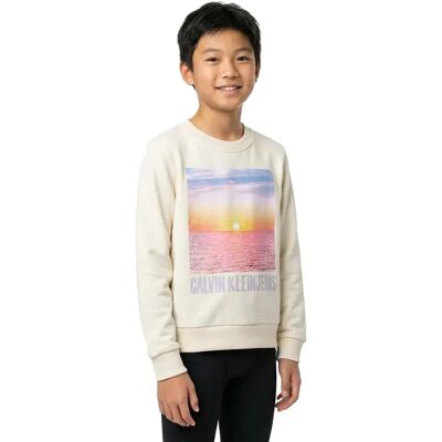 Calvin Klein Sweat-shirt Ig0ig02848 White 12 Années Garçon,Fille - Publicité Calvin Klein Sweat-shirt Ig0ig02848 White 12 Années Garçon,Fille - Publicité