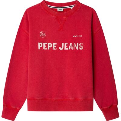 Pepe Jeans Sweat-shirt Ben Royal Red 10 Années Garçon - Publicité Pepe Jeans Sweat-shirt Ben Royal Red 10 Années Garçon - Publicité