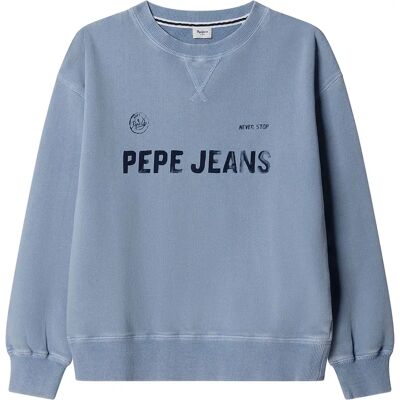 Pepe Jeans Sweat-shirt Ben Sky Blue 12 Années Garçon - Publicité Pepe Jeans Sweat-shirt Ben Sky Blue 12 Années Garçon - Publicité