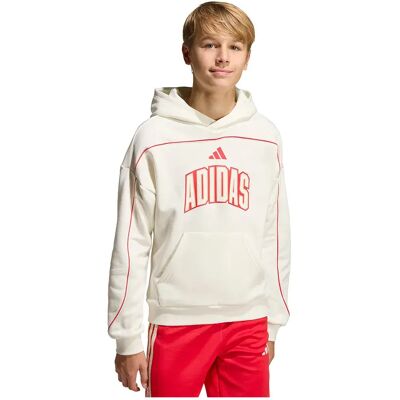 Adidas Sweat à Capuche Stadium Lettering Off White / Pure Ruby 15-16 Années Garçon,Fille - Publicité Adidas Sweat à Capuche Stadium Lettering Off White / Pure Ruby 15-16 Années Garçon,Fille - Publicité