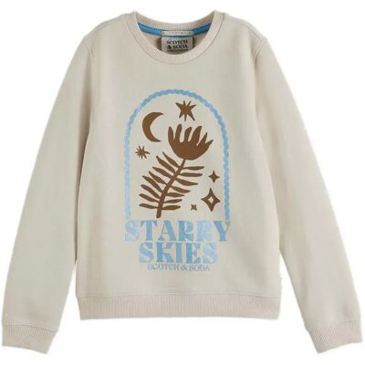 Scotch & Soda Sweat-shirt 182025 Eggnog 14 Années Fille - Publicité Scotch & Soda Sweat-shirt 182025 Eggnog 14 Années Fille - Publicité