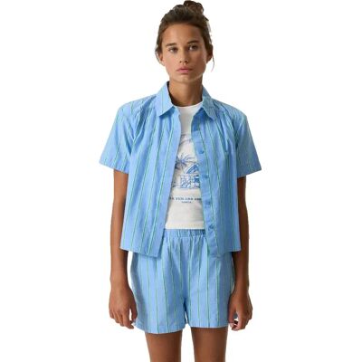 Garcia Chemise à Manches Courtes Q262430 Pacific Blue 16 Années Fille - Publicité Garcia Chemise à Manches Courtes Q262430 Pacific Blue 16 Années Fille - Publicité