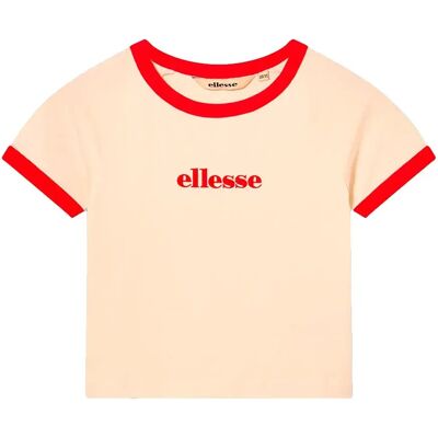 Ellesse T-shirt à Manches Courtes Carpano Off White/Red 13-14 Années Garçon,Fille - Publicité Ellesse T-shirt à Manches Courtes Carpano Off White/Red 13-14 Années Garçon,Fille - Publicité