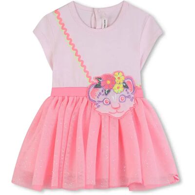 Billieblush Robe à Manches Courtes U21791 Pastel Pink 6 Mois Fille - Publicité Billieblush Robe à Manches Courtes U21791 Pastel Pink 6 Mois Fille - Publicité