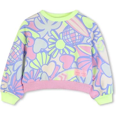 Billieblush Sweat-shirt U21924 Green Lemon 10 Années Fille - Publicité Billieblush Sweat-shirt U21924 Green Lemon 10 Années Fille - Publicité