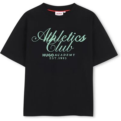 Hugo T-shirt à Manches Courtes G01021 Black 6 Années Garçon - Publicité Hugo T-shirt à Manches Courtes G01021 Black 6 Années Garçon - Publicité