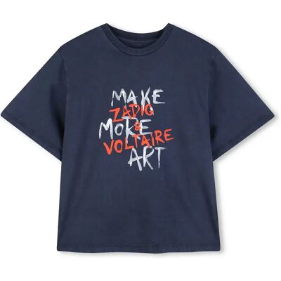 Zadig & Voltaire T-shirt à Manches Courtes X60580 Blue 6 Années Garçon - Publicité Zadig & Voltaire T-shirt à Manches Courtes X60580 Blue 6 Années Garçon - Publicité