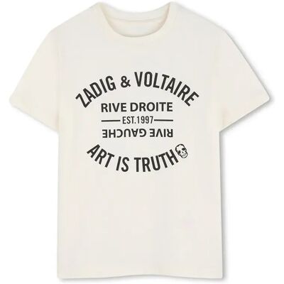 Zadig & Voltaire T-shirt à Manches Courtes X60628 Raw 6 Années Garçon,Fille - Publicité Zadig & Voltaire T-shirt à Manches Courtes X60628 Raw 6 Années Garçon,Fille - Publicité