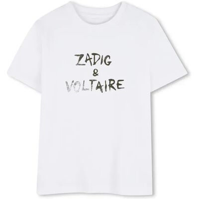 Zadig & Voltaire T-shirt à Manches Courtes X60628 White 6 Années Garçon,Fille - Publicité Zadig & Voltaire T-shirt à Manches Courtes X60628 White 6 Années Garçon,Fille - Publicité