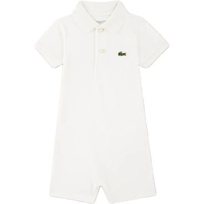 Lacoste Combinaison à Manches Courtes 647455 Farine 24 Mois Fille - Publicité Lacoste Combinaison à Manches Courtes 647455 Farine 24 Mois Fille - Publicité
