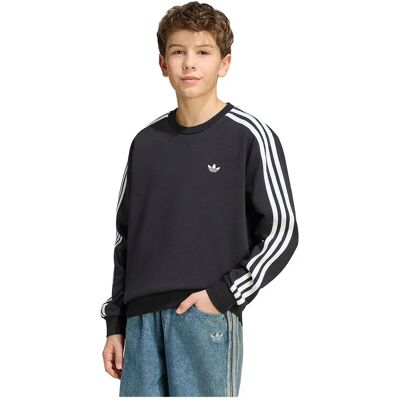 Adidas Originals Sweat-shirt 3 Stripes Loose Crew Black 13-14 Années Garçon,Fille - Publicité Adidas Originals Sweat-shirt 3 Stripes Loose Crew Black 13-14 Années Garçon,Fille - Publicité
