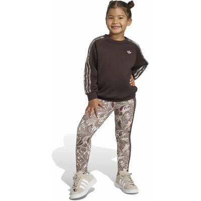 Adidas Originals Ensemble Oversize Crew&tight Leggings Aurora Coffee / Multicolor / Wonder Taupe 7-8 Années Fille - Publicité Adidas Originals Ensemble Oversize Crew&tight Leggings Aurora Coffee / Multicolor / Wonder Taupe 7-8 Années Fille - Publicité