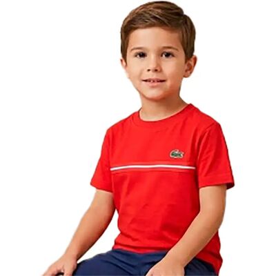 Lacoste T-shirt à Manches Courtes Sport Tape 947515 Red 14 Années Garçon,Fille - Publicité Lacoste T-shirt à Manches Courtes Sport Tape 947515 Red 14 Années Garçon,Fille - Publicité