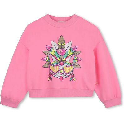 Billieblush Sweat-shirt U22401 Pink 6 Années Fille - Publicité Billieblush Sweat-shirt U22401 Pink 6 Années Fille - Publicité