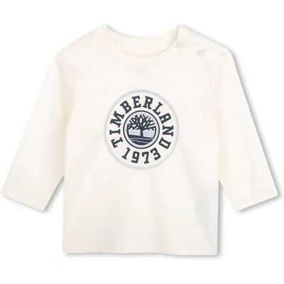 Timberland T-shirt à Manches Longues T61026 Marfil 6 Mois - Publicité Timberland T-shirt à Manches Longues T61026 Marfil 6 Mois - Publicité