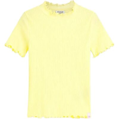 Scotch & Soda T-shirt à Manches Courtes 183471 Elfin Yellow 8 Années Fille - Publicité Scotch & Soda T-shirt à Manches Courtes 183471 Elfin Yellow 8 Années Fille - Publicité