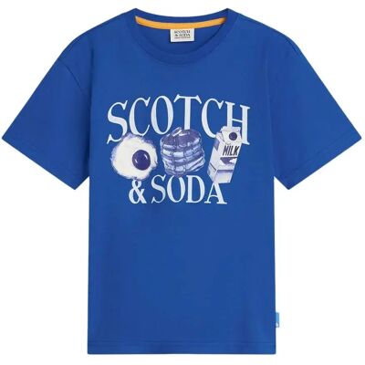 Scotch & Soda T-shirt à Manches Courtes 184442 Relaxed Fit Strong Blue 14 Années Garçon - Publicité Scotch & Soda T-shirt à Manches Courtes 184442 Relaxed Fit Strong Blue 14 Années Garçon - Publicité