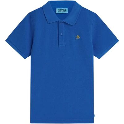 Scotch & Soda Polo à Manches Courtes 184449 Strong Blue 10 Années Garçon - Publicité Scotch & Soda Polo à Manches Courtes 184449 Strong Blue 10 Années Garçon - Publicité