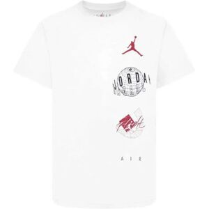 Jordan T-shirt à Manches Courtes Air Globe White 14 Années Garçon,Fille