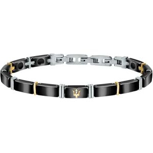 Maserati Bracelet Jm221atz03 22 Cm Black One Size Homme - Publicité Maserati Bracelet Jm221atz03 22 Cm Black One Size Homme - Publicité