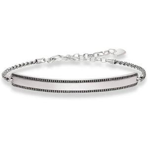 Thomas Sabo Bracelet 000964311l21v Silver / Black One Size Homme,Femme - Publicité Thomas Sabo Bracelet 000964311l21v Silver / Black One Size Homme,Femme - Publicité