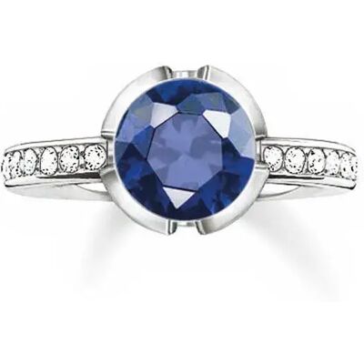 Thomas Sabo Bague 035-050-32-52 Silver / Blue One Size Femme - Publicité Thomas Sabo Bague 035-050-32-52 Silver / Blue One Size Femme - Publicité
