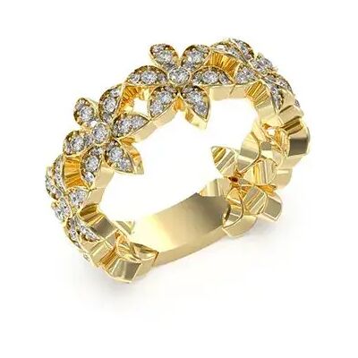 Guess Bague Jubr04148 White Lotus Golden / Gold 54 Femme - Publicité Guess Bague Jubr04148 White Lotus Golden / Gold 54 Femme - Publicité