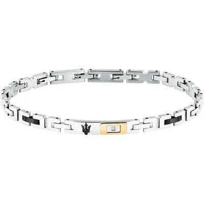 Maserati Bracelet Jm125aty25 Golden / Black One Size Homme - Publicité Maserati Bracelet Jm125aty25 Golden / Black One Size Homme - Publicité